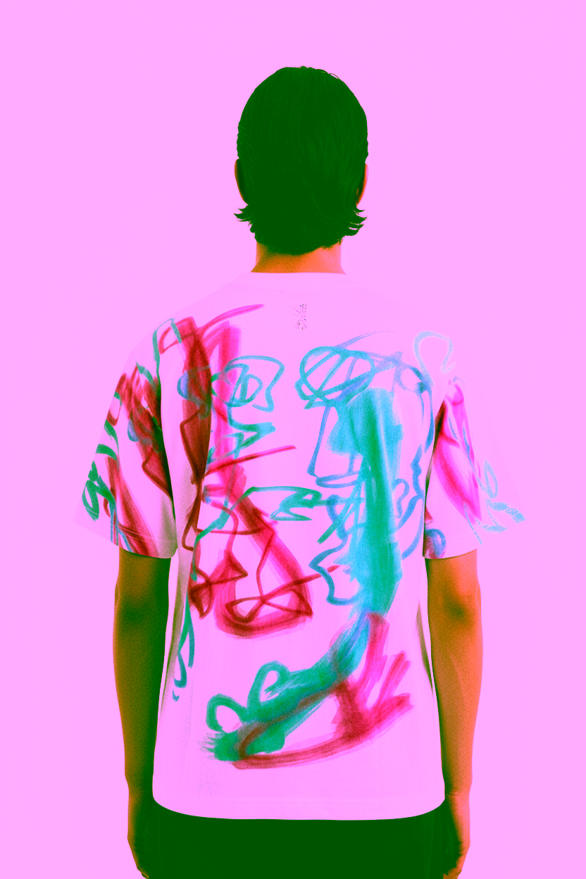 Scribble Shirt Scribble T-Shirt Back - David William