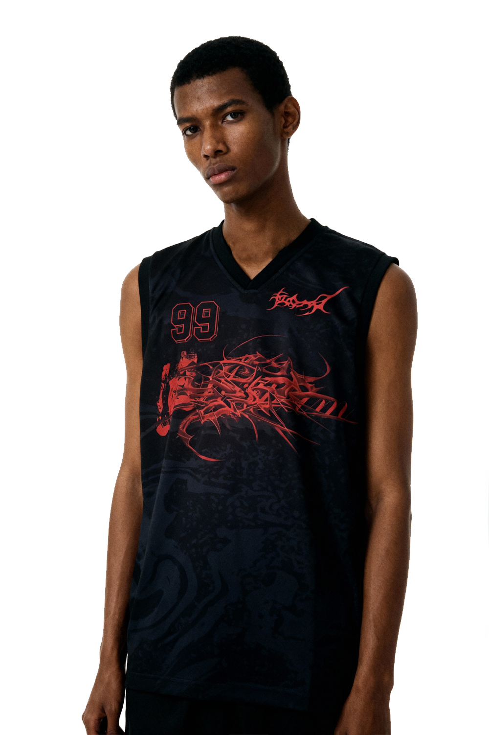 techno basketball jersey front - david william
