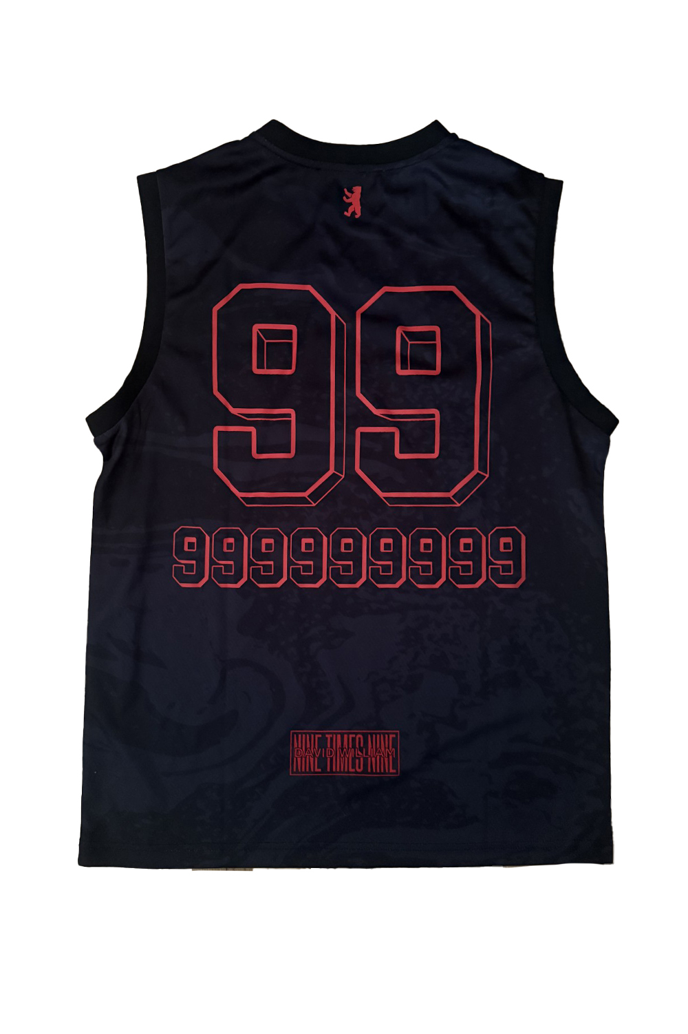 999999999 Basketball Jersey Packshot Back - David William